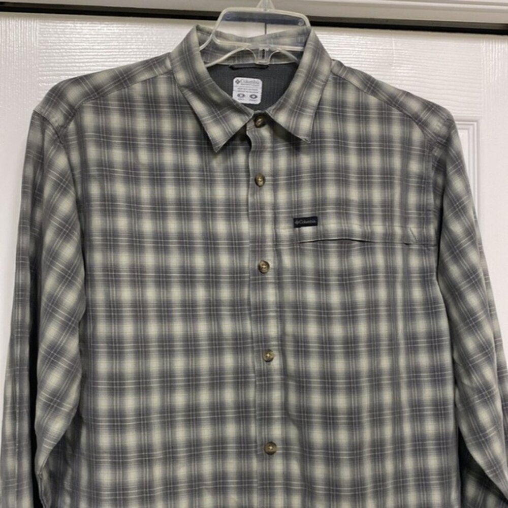 Columbia Omni-Shield Plaid Long Sleeve Shirt M - Picture 3 of 16